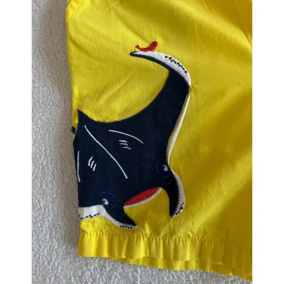 Mini Boden Blue Shark Print Swim Trunks Size 10Y - Picture 6 of 8